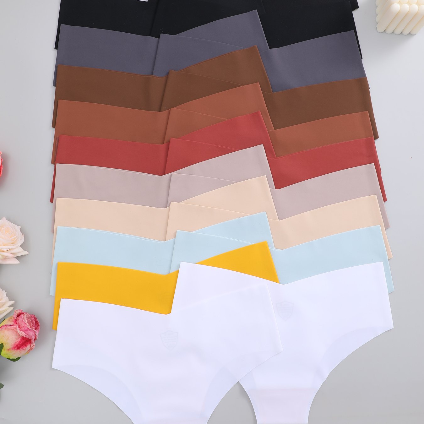 TEMU 20pcs Seamless Panties For Woman High Waisted Underwear Popular Lingerie