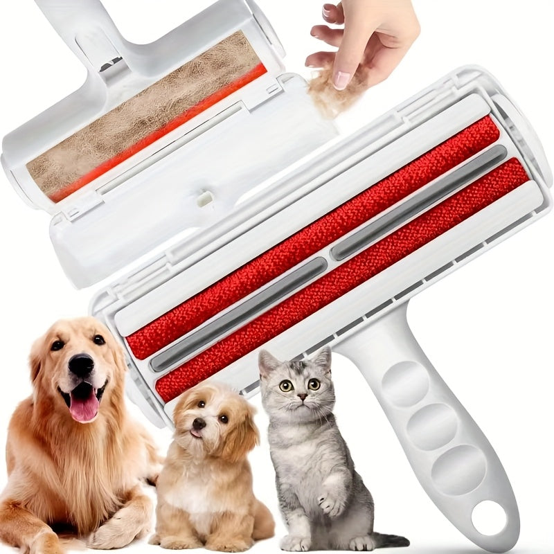TEMU Portable Pet Hair Removal Roller Brush With Replaceable Sticky Rollers - Heavy-duty Lint & Remover For Dogs, Cats,, Bedspread, Clothes - Dog &
