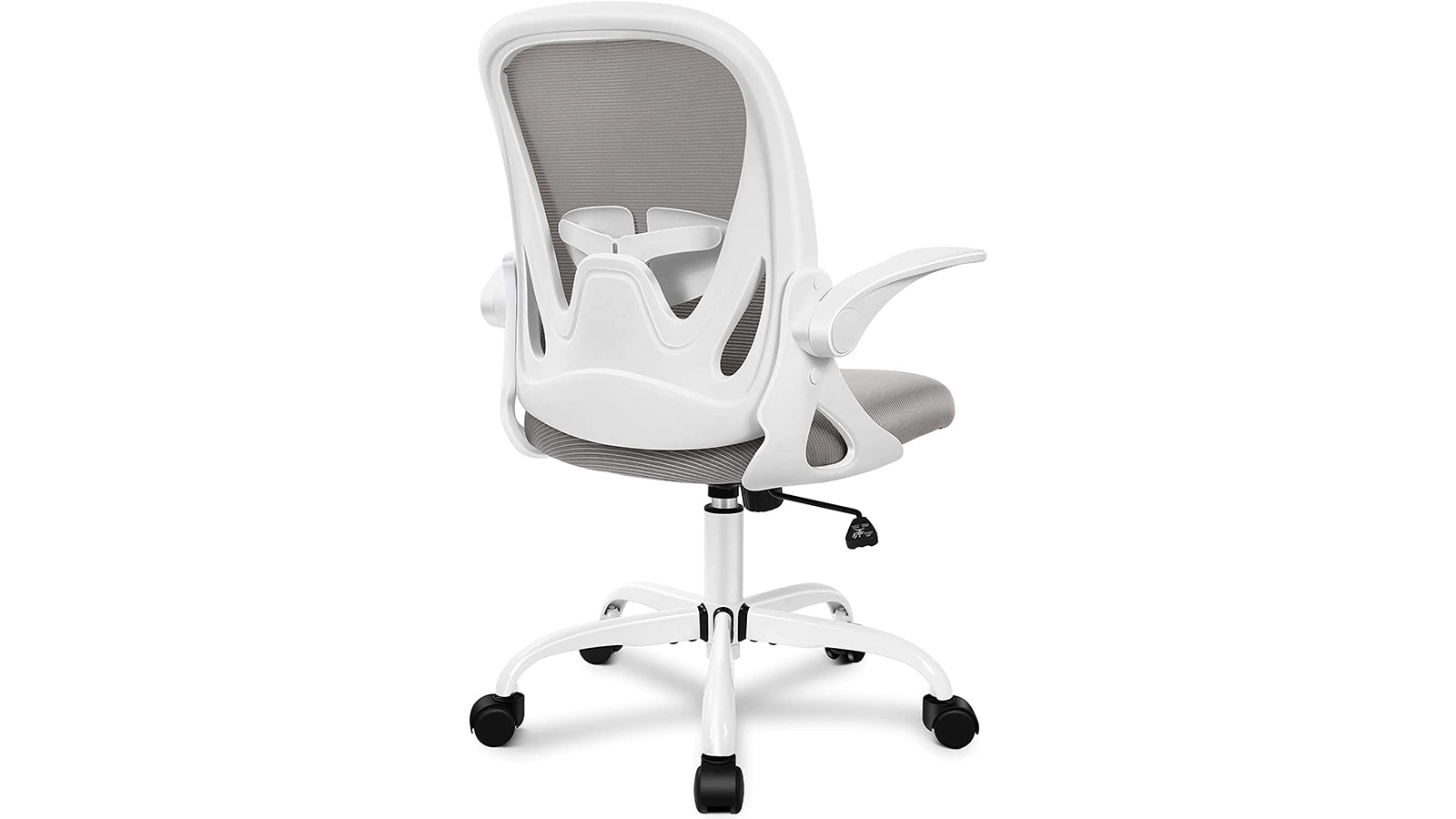 KERDOM Primy PR-934 Office Chair: Flip-up Arms Grey