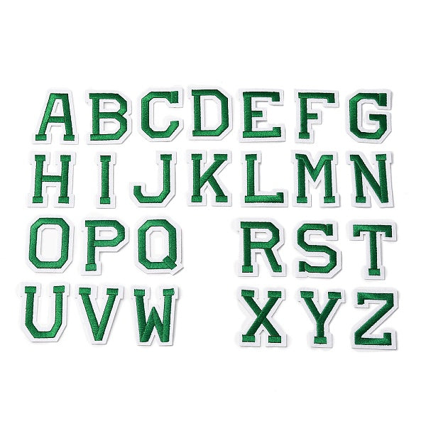 26 pz toppe stirabili in tessuto ricamate al computer