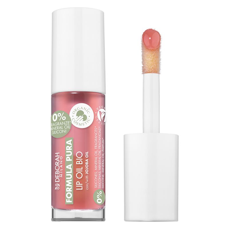 Deborah Pure Formula Bio-Lippenöl 02 – Erdbeerrose (5,5 ml)