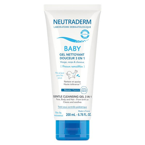 Neutraderm Baby Gel Gentle Cleanser 3 i 1 känslig hud 200ml