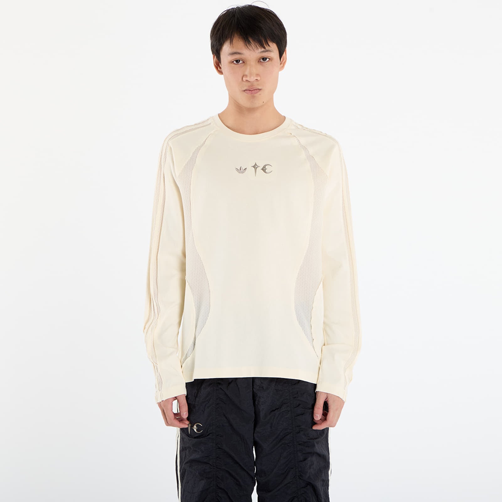 T-shirt adidas x Thug Club Teamgeist T-Shirt Ls Cream White- Silver Met. M