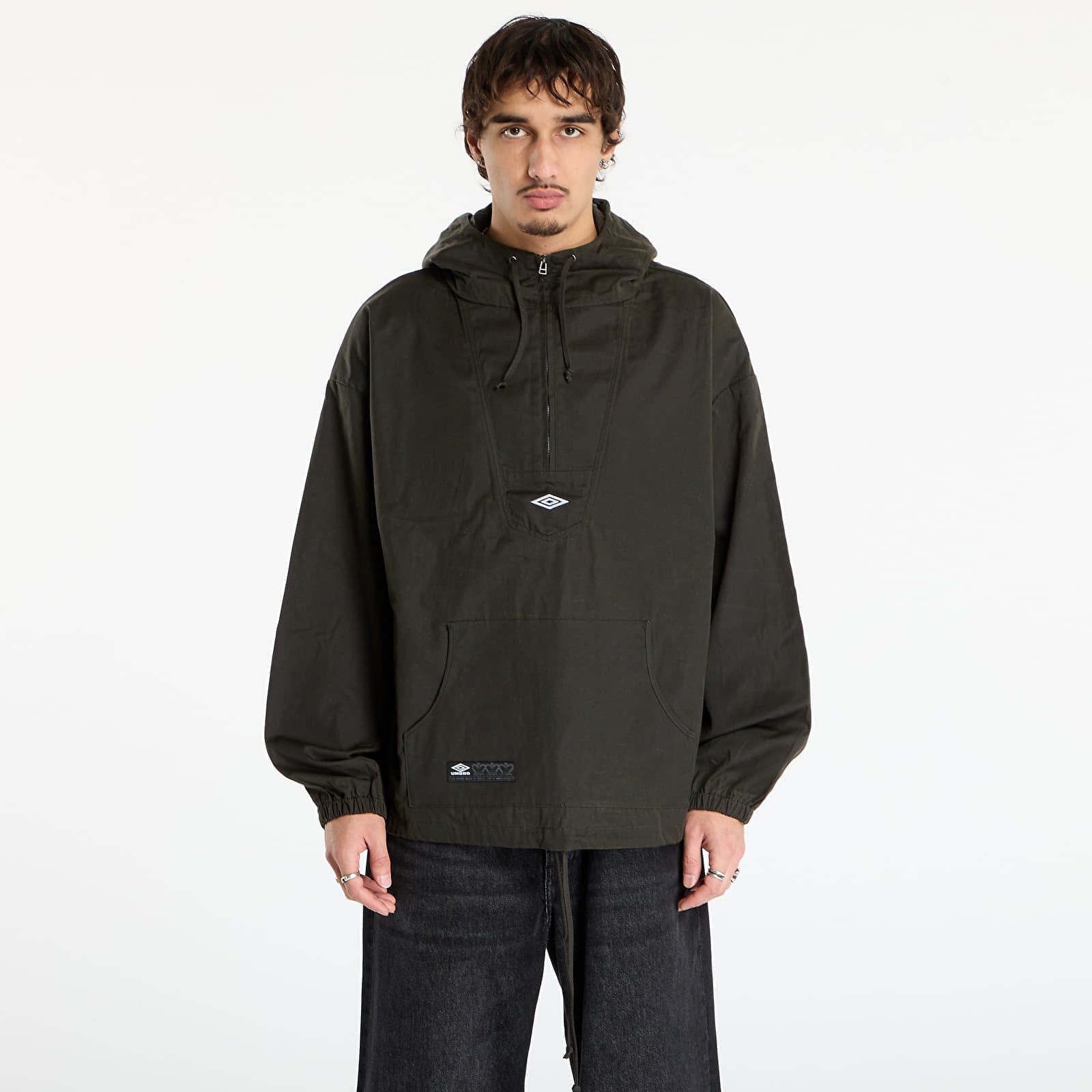 Takki Umbro Masked Waxed Anorak Dark Olive L