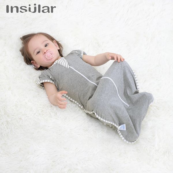 INSULAR Four Seasons born Baby Antishock Cotton Sleeping Bag Elastic Removed Sleeves 250114