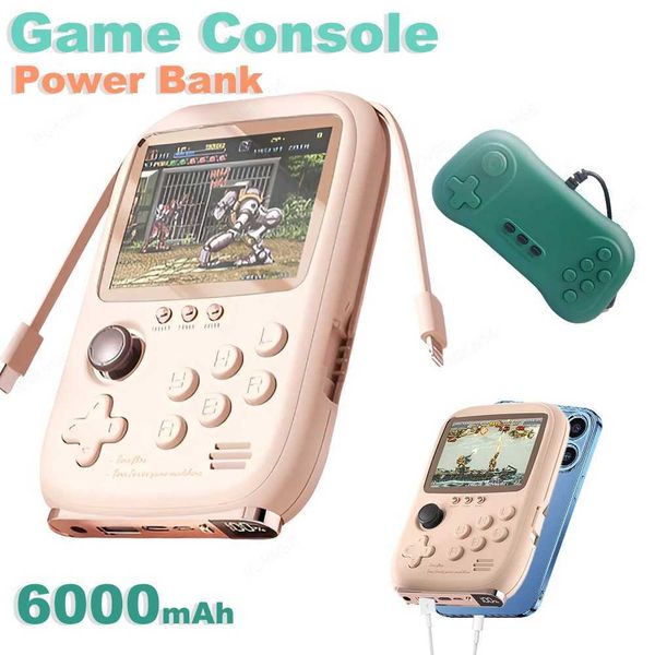 Game machine Power Bank DY19 Portable Retro Game Console 3.2 Inch Screen 10000 Classic Games Support 2 Player Mini Handheld Video Game Playe