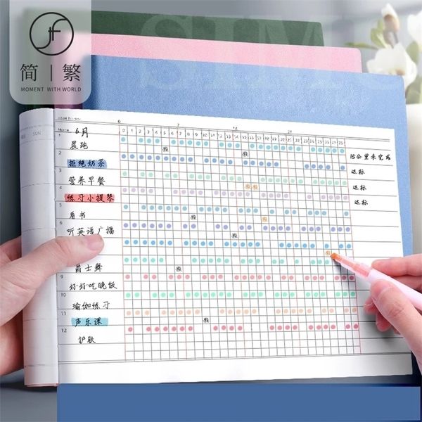 Notepads Student Check-in Planner Notepad Time Management Task List Daily School Notebooks Calendar Study Stationery Office Weekly Plan 2209