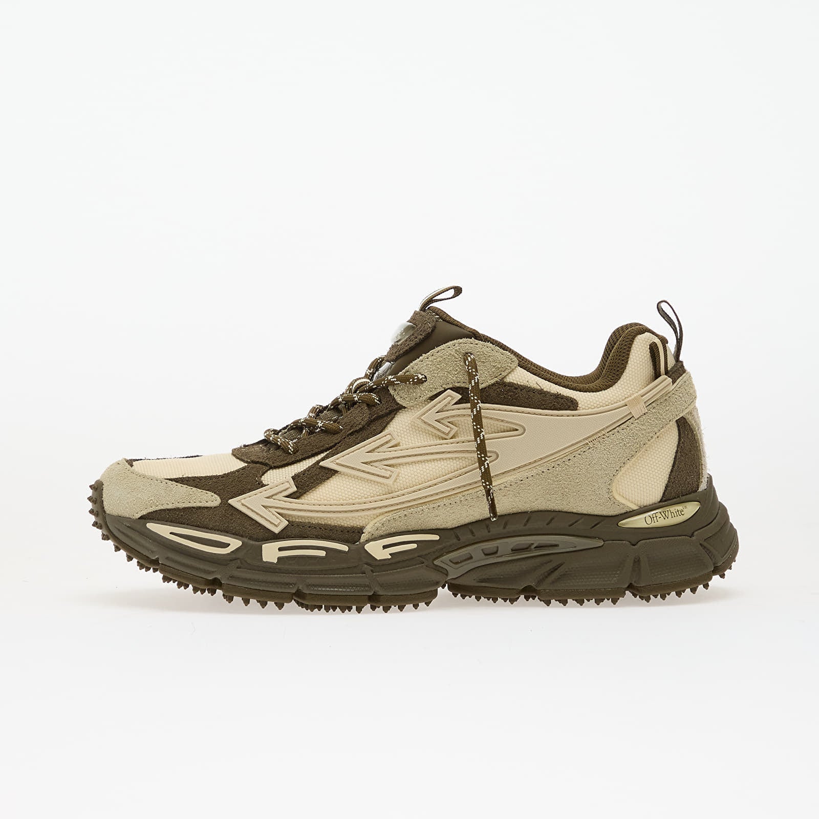 Sneakers Off-White Ow Be Right Back Suede Forest Green- Sand EUR 45