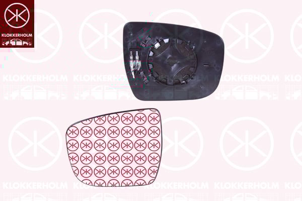 Mirror Glass, exterior mirror KLOKKERHOLM 16181061