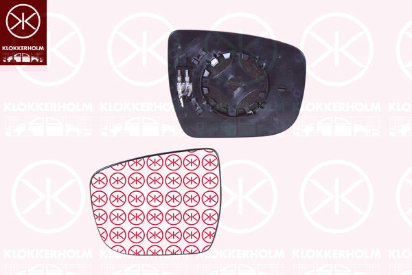 Mirror Glass, exterior mirror KLOKKERHOLM 16181062