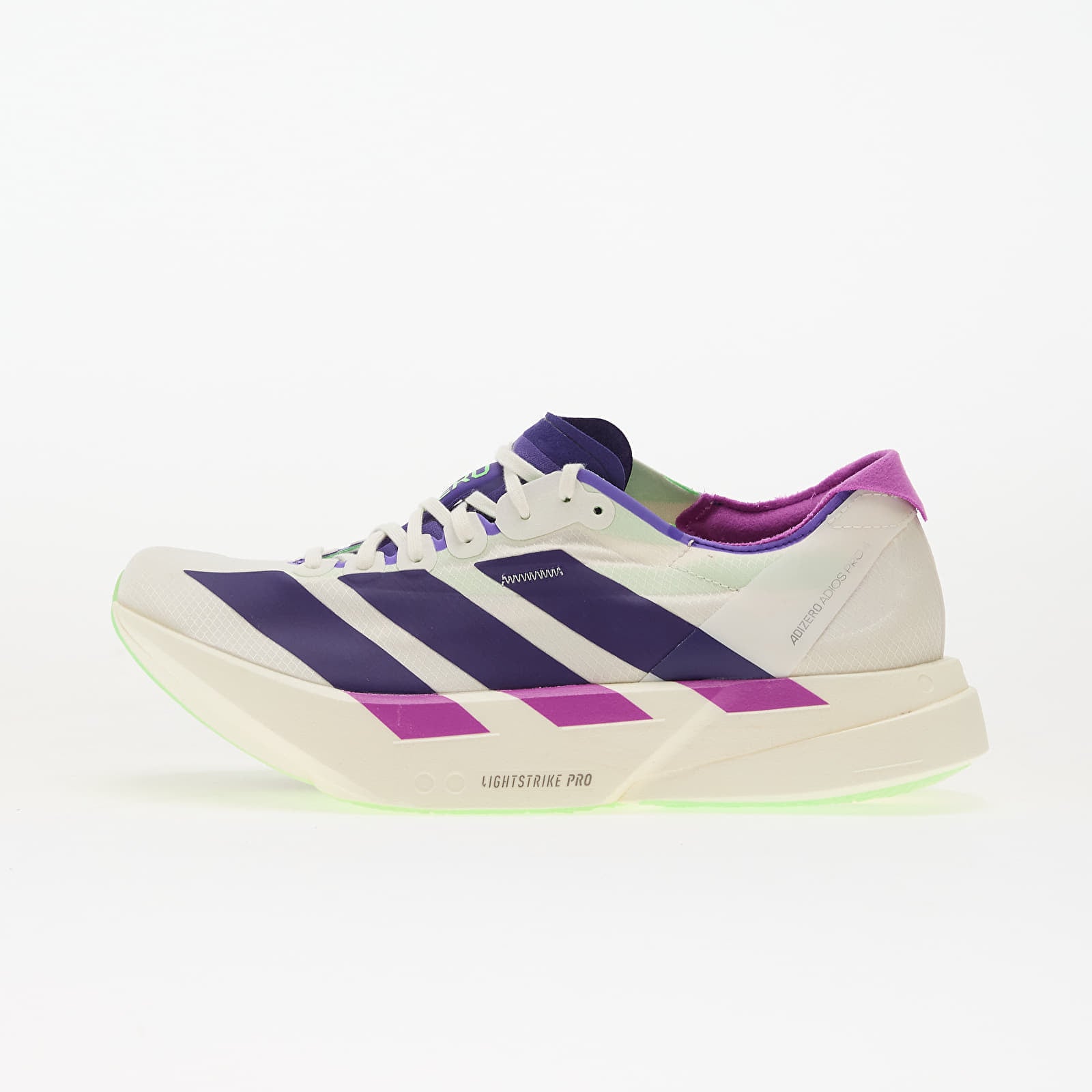 Sneakers adidas Adizero Adios Pro 4 M Core White- Collegiate Purple- Lime Burst EUR 45 1-3