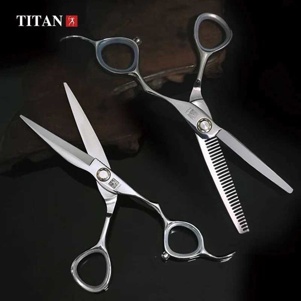 Titan professional hairdresser cut thinning scissors for barber salon tools scissors kit newM240801