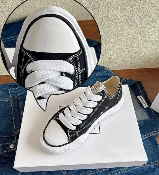 Shoes Designer Casual Canvas Women&#039;s Shoes Lace Sneakers New MMY Mason Mihara Yasuhiro Shoelace