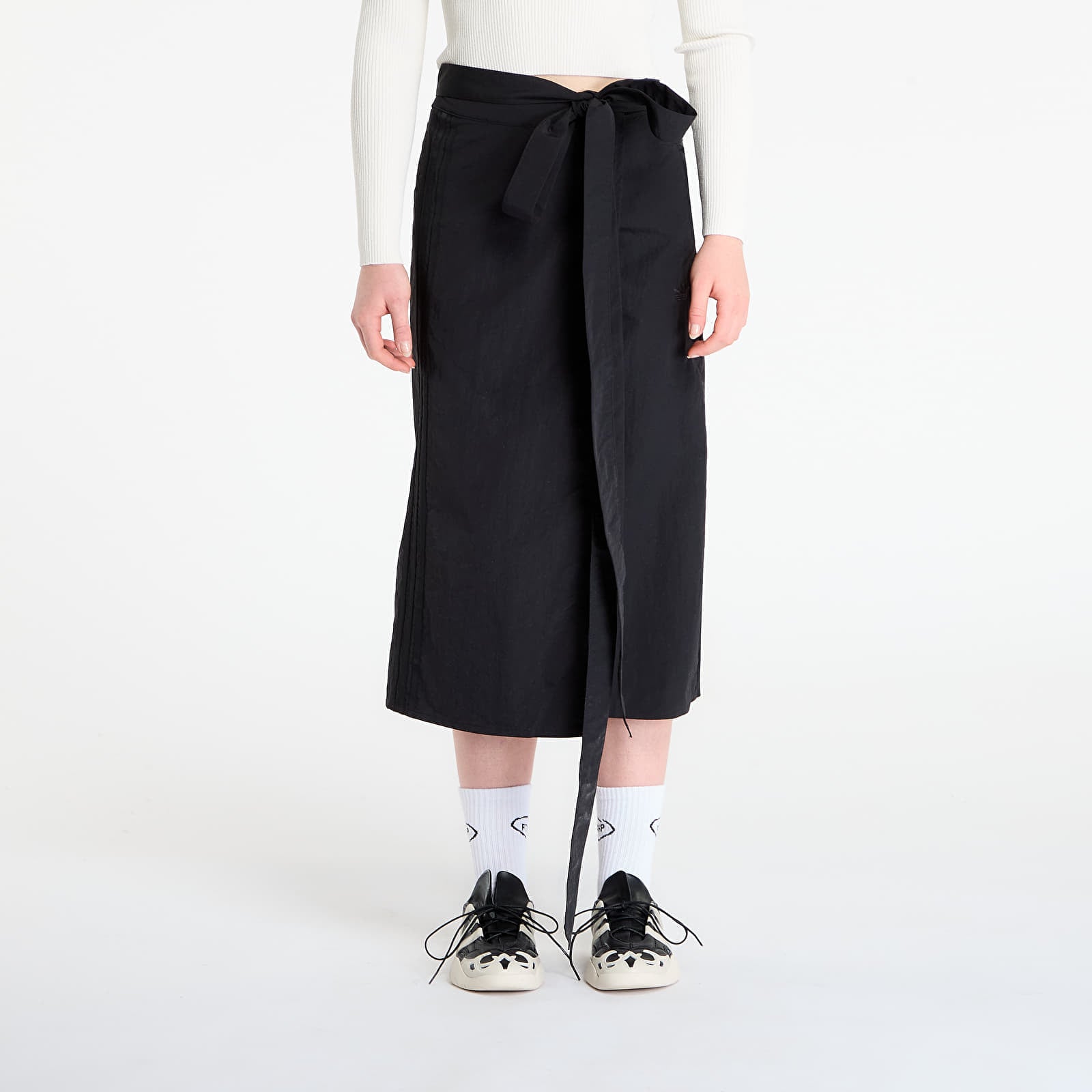 adidas Off-Placed 3-Stripes Maxi Skirt Black 6