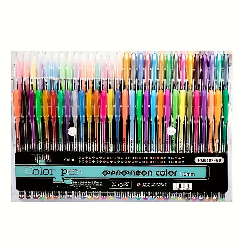 TEMU Unique Colored Gel Pens Set: Fine Point Art Markers For Adult Coloring Books, Doodling, And More - Suitable For Scrapbooking, Drawing, Writing,