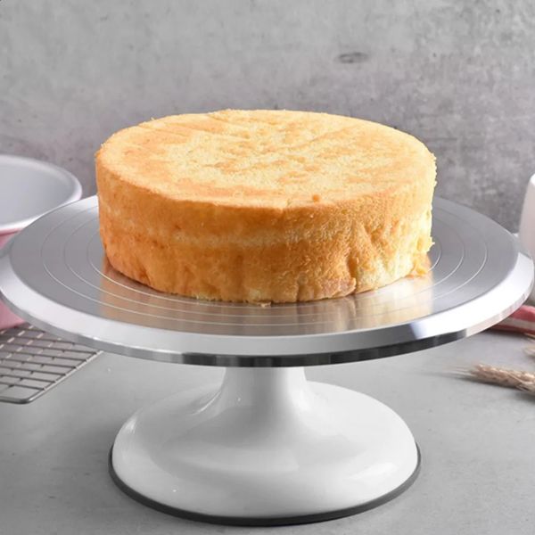 10 inch rotating cake decoration rack professional aluminum alloy turntable used for home products white 241015