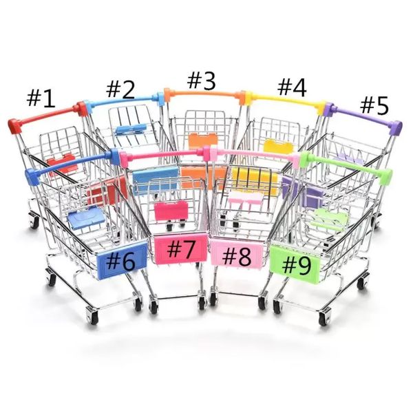 Creative Mini Children Handcart Simulation Bird Parrot Hamster Toy Small Supermarket Shopping Utility Cart Pretend Play Toys Strollers Jn16