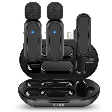 Clip-on Wireless Lavalier Microphone for iPhone & iPad (2-Pack)
