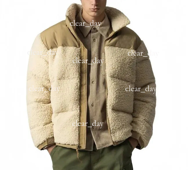 Northern Men&#039;s Jackets Winter Fleece Jacket Womens Faux Shearling Outerwear Street Designer Fur Coats Warm Thickened Lamb Puffer Nord Face Wint