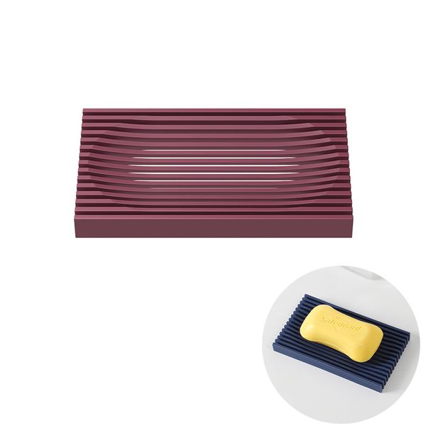 Soap Dish Draining Shower Bathroom Grille Sponge Soaps Holder Container Storage Tray Box Daily Life Convenient Drain Anti-slip Household Dur
