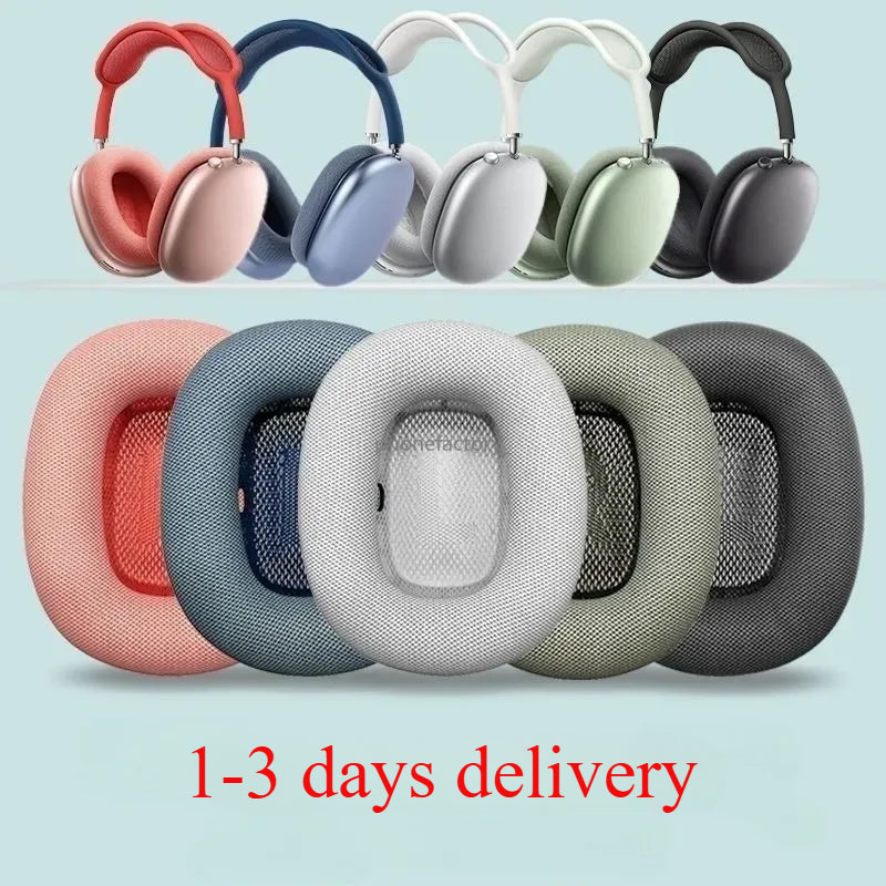 Max Apple P9 Pro Headphones Wireless Earphones Bluetooth Headphones Stereo HIFI Super Bass Max Noise Cancelling Headset Black