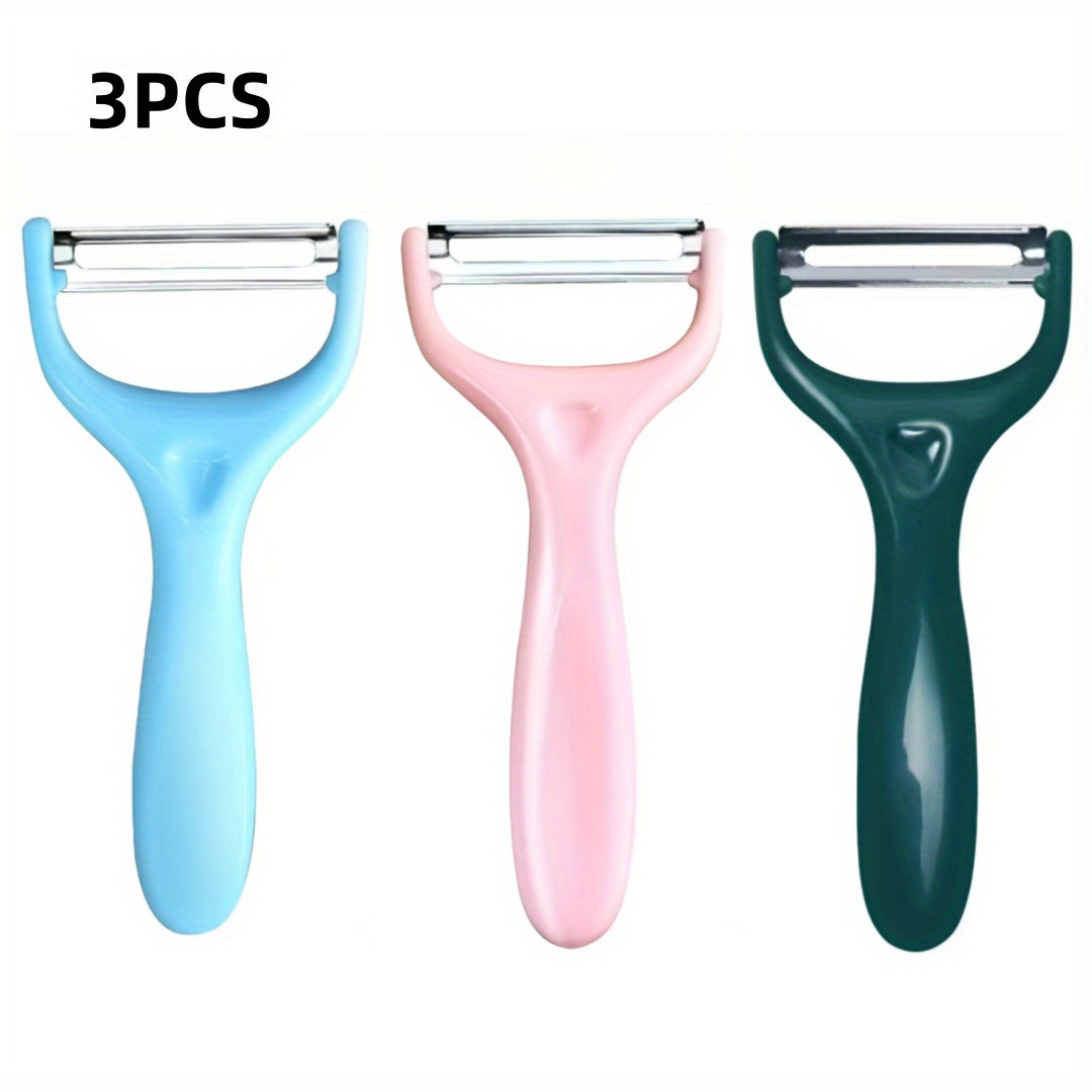 TEMU 3pcs Set For Chopping Cabbage, Potatoes, And Carrots, Including A Peeler And A Slicer For Fruits And Vegetables, Kitchen Gadgets.