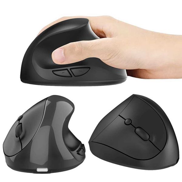2.4G Vertical Wireless Mouse Rechargeable Vertical Ergonic Mouse Laptops Cputer PC M for Laptop PC Book WindowsT250114