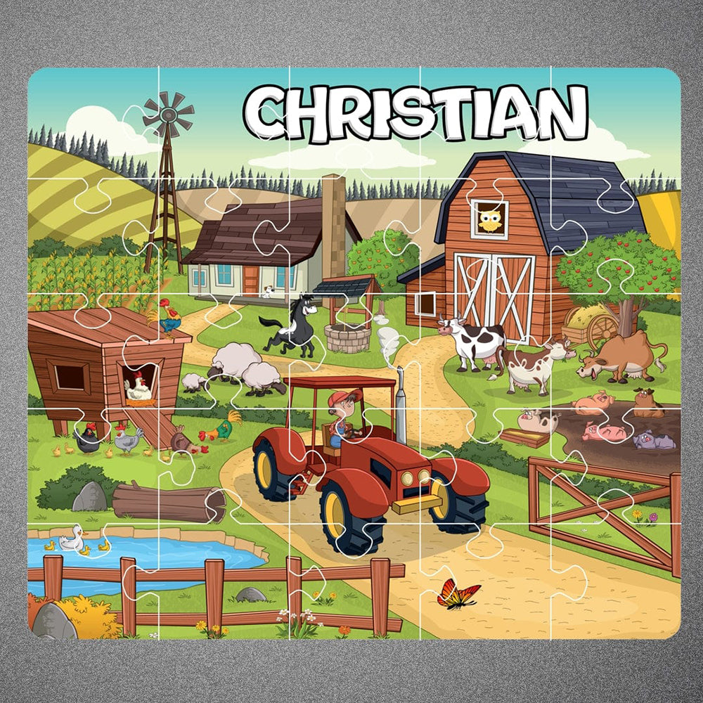 Personalized Name Puzzle - Farm