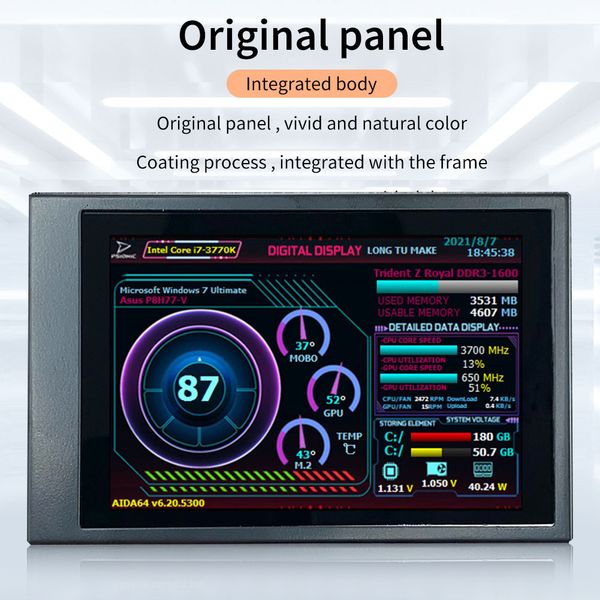 3.5Inch Screen Display LCD Monitor Driver Control Board AIDA64 Screen Auxiliary IPS H35PRO for Raspberry Pi Computer ITX PC Case