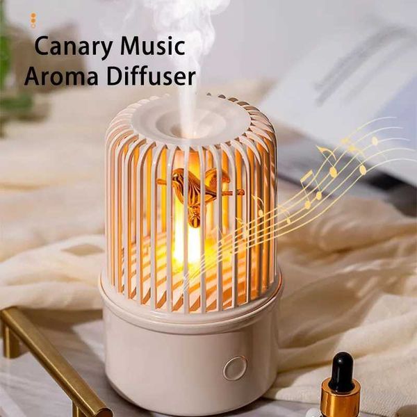 Humidifiers Humidifiers 200ML Ultrasonic Cool Mist Air Humidifier USB Electric Aroma Essential Oil Diffuser Night Light with Music Aromather