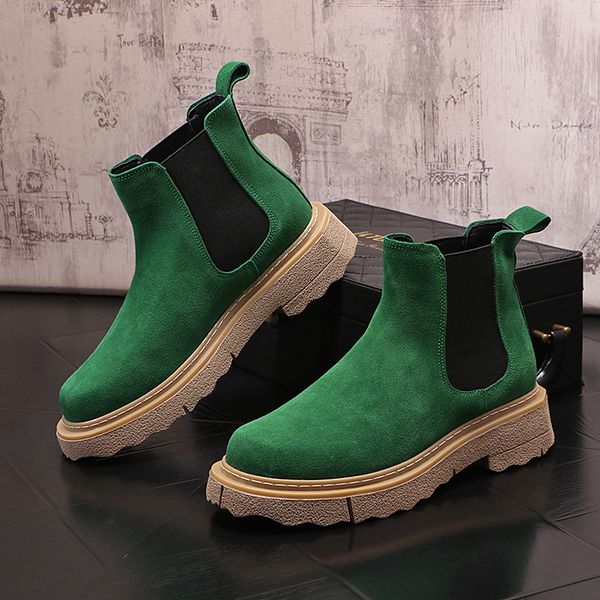 Men Chelsea Boots Luxury Business Mens Boots Casual Ankle Boots For Men&#039;s Shoes High Quality British Style Dress Hombre