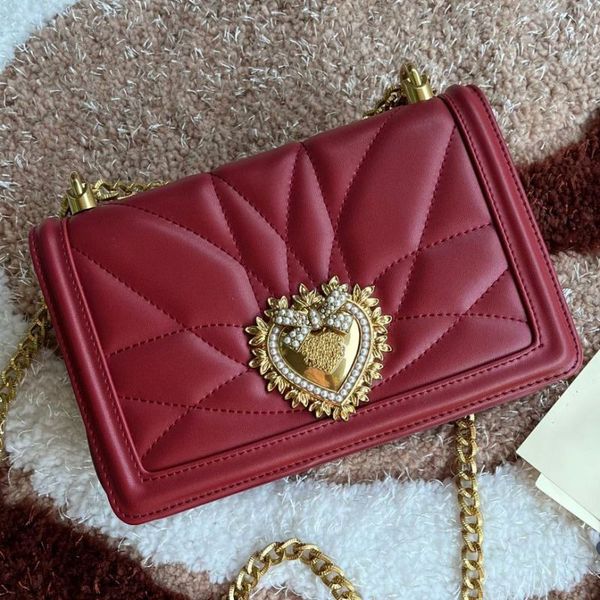 Women Designer Bag Medium Devotion Luxury Shoulder Bag Fashion Crossbody Bag Classic Tote Bags Clutch Bags Logo Heart Shaped And Inlaid With