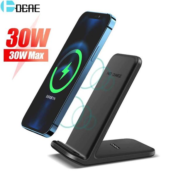 30W Wireless Charger Stand for iPhone 15 14 13 12 Pro 11 XS XR Fast Charging Dock Station Phone Chargers For Samsung S23 S22 S21M240731