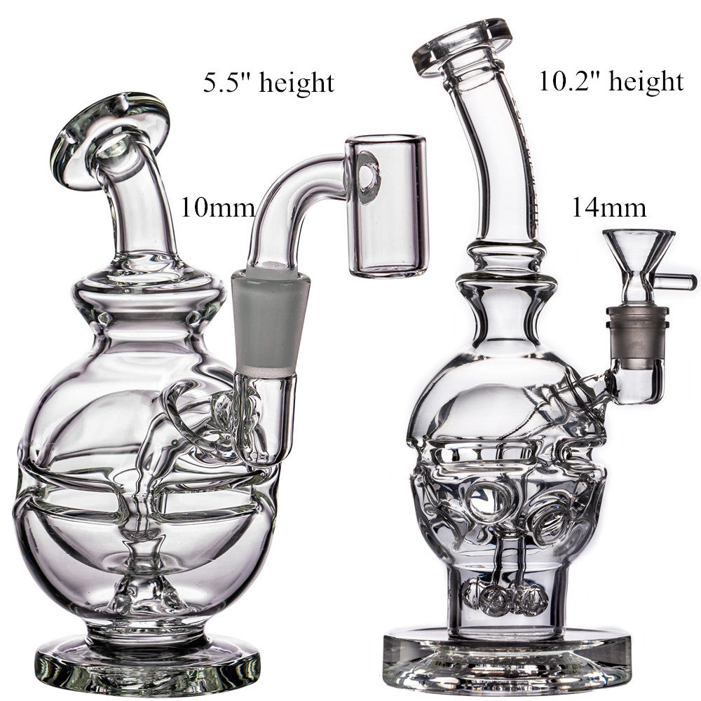 Fab Egg Hookahs Glass Water Pipe Bong Incycler Showerhead Perc Dab Rigs Thick Heady Smoking Accessories Bongs Bubbler Oil Rig