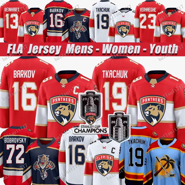 Matthew Tkachuk florida hockey jersey pantherses jersey Aleksander Barkov Spencer Knight Sergei Bobrovsky Sam Bennett Sam Reinhart Boqvist N
