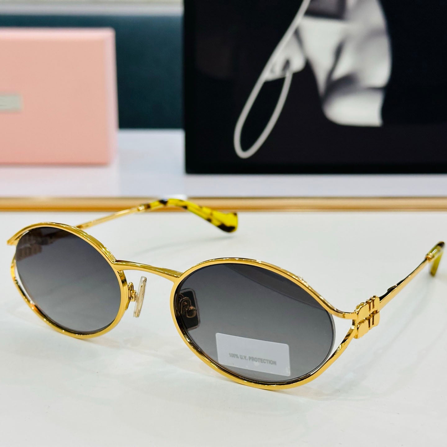 Top version SMU52YS sunglasses classic luxury same style Oval glasses high quality smart glasses with sunglasses box