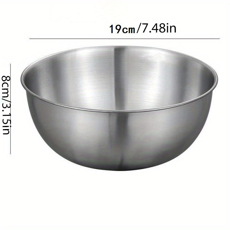 TEMU 1pc, Stainless Steel Mixing Bowl, Kitchen Gadgets, Kitchen Stuff, Kitchen Accessories, Home Kitchen Items