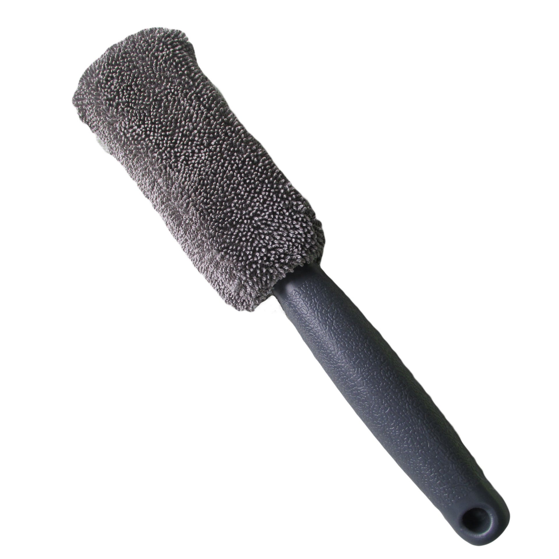 TEMU 1pc, Microfiber Car Tire Brush With Long Handle, Tire Brush, Car Wheel Brush, Wheel Brush, Handheld Car Washing Brush, Detailing Brush, Car
