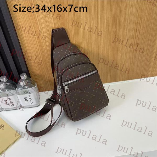 Designers chest bag Crossbody Bumbag Chest pack Adjustable strap belt Shoulder Bag Old Flower Leather waist bags multi purpose satchel Bag M