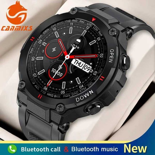 CanMixs K22 Watch Call Smart Watch Mens Outdoor Sports Fitness Tracker Music Play Android iOS Smart Watch Y241114
