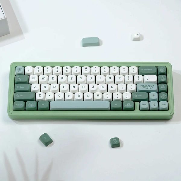 Keyboards MOA Profile Keycap GMK Botanical Keyca PBT Dye Sublimation KeyCap For MX Mechanical Keyboard z250209