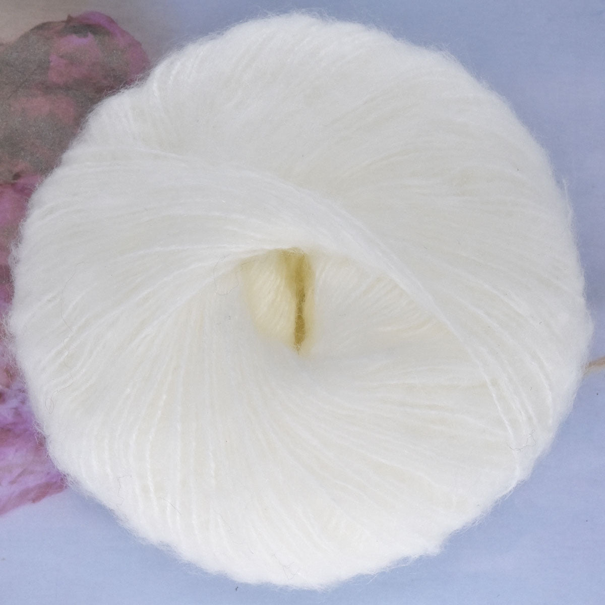 TEMU 1 Ball Of Luxurious Soft Acrylic & Mohair Blend Yarn, 25g - Vibrant Plush Cashmere Feel For Hand Knitting & Crochet Projects - Ideal For Diy