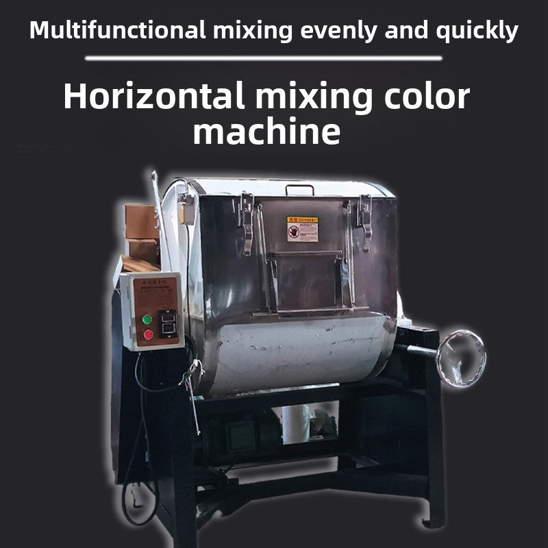 High - Efficiency Horizontal Color Mixing Machine, Multifunctional Stainless Steel Blender for Uniform Mixing