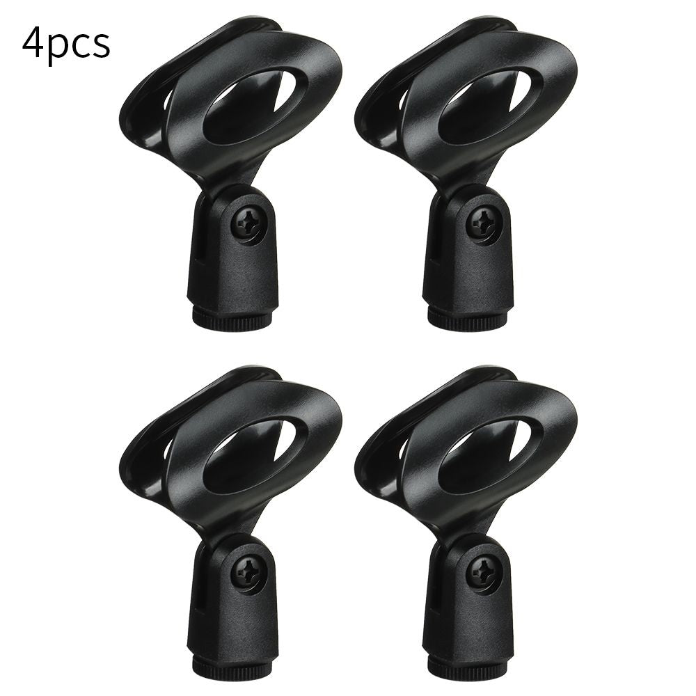 TEMU 4 Packs Universal Microphone Clip For Mic Mount Holder Handheld Wireless-wired Mic Rotatable Durable Stand Clip