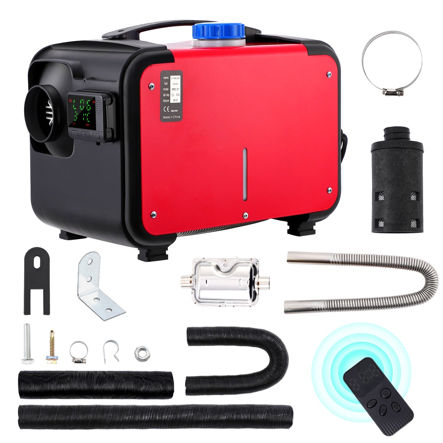 Garvee 5KW Diesel Heater, Diesel Air Heater All in One 12V, Portable Diesel Heater with LCD Monitor & Remote Control, 5L, for Vehicles RV Truck Boat B