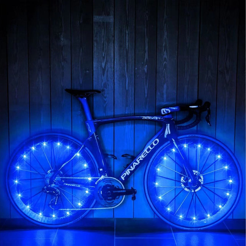 TEMU 2pcs Led Bike Wheel Lights, Bicycle Spoke Lights, Decoration Safety Warning Tire Strip Light For Night Cycling