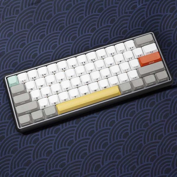 Keyboards Captanjar Low Profile Simple Style Keyca PBT Dye subbed for mechanical keyboard MX stem side print font grey thin z250209