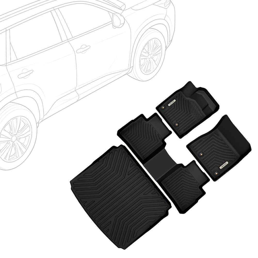 OEDRO Floor Mats Set for 2021-2025 Nissan Rogue (NOT Fit Sport or Select Models, Only Fit AWD Drive Models)