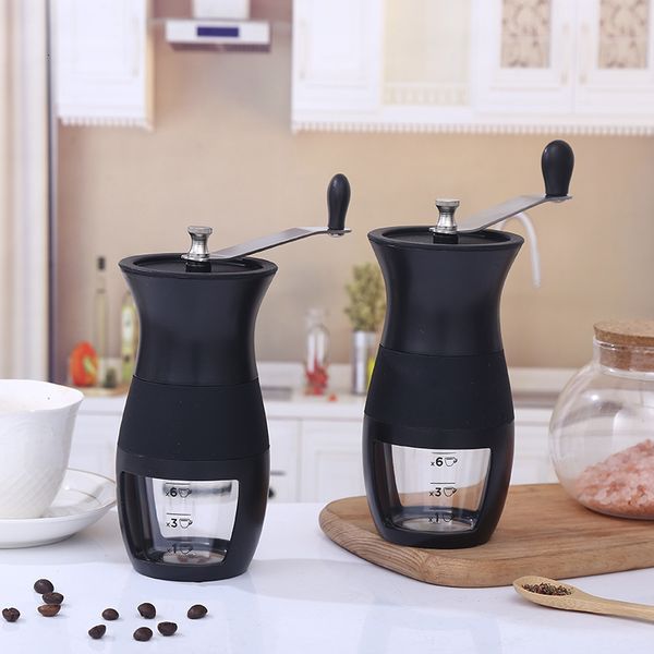 Hand cranked coffee commercial Italian manual grinder, household portable