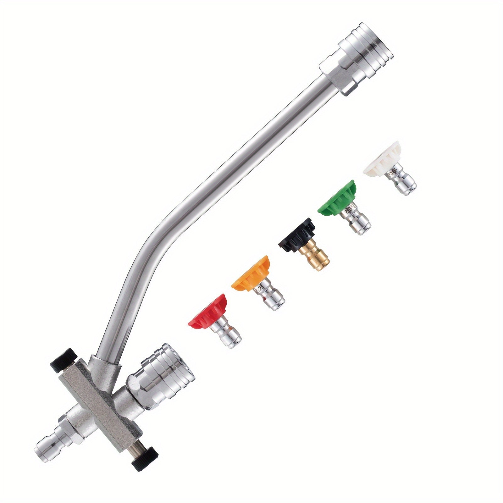 TEMU Foam Cannon Dual-connector Accessory, Pressure Washer Double Tip Attachment For Foam Cannon, Pressure Washer Accessories With 1-4" Quick Car